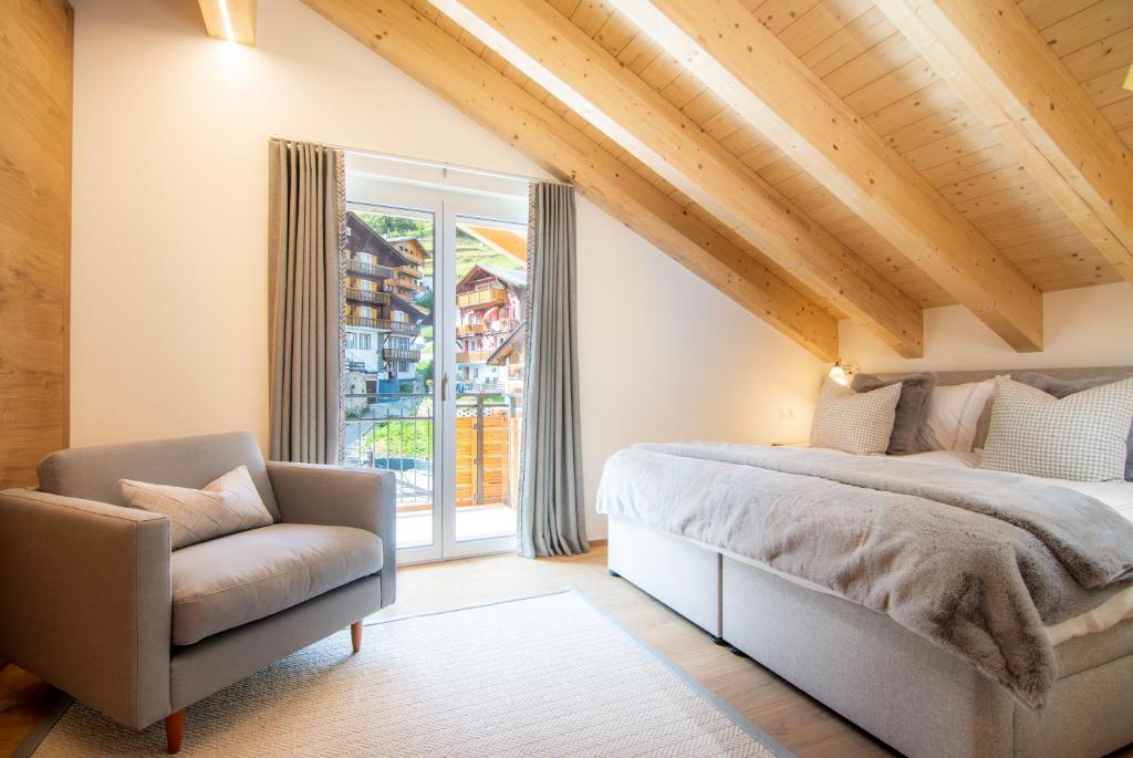 Posezení v ubytování Britannia Penthouse