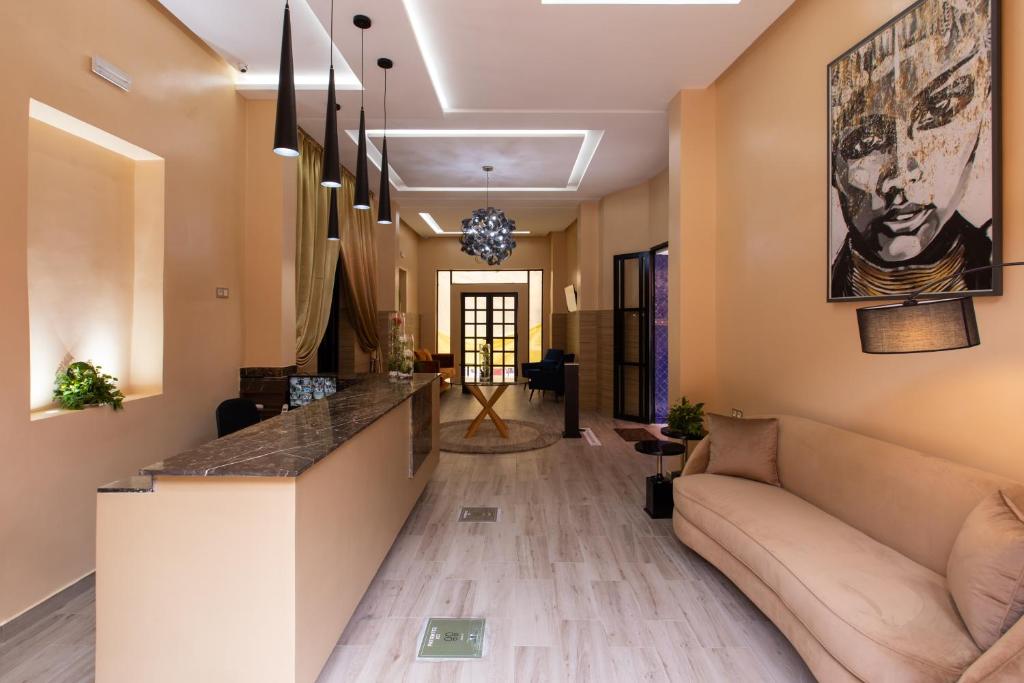 Posezení v ubytování Hotel Toulousain