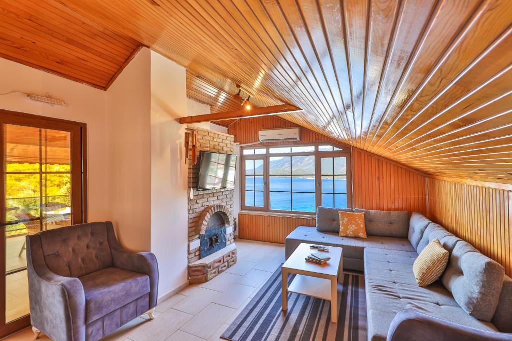 Posezení v ubytování Villa Dundar - Kas Apartments