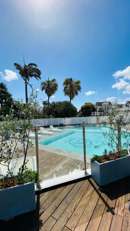 Bazén v ubytování Villa Delisle Hôtel & Spa nebo v jeho okolí