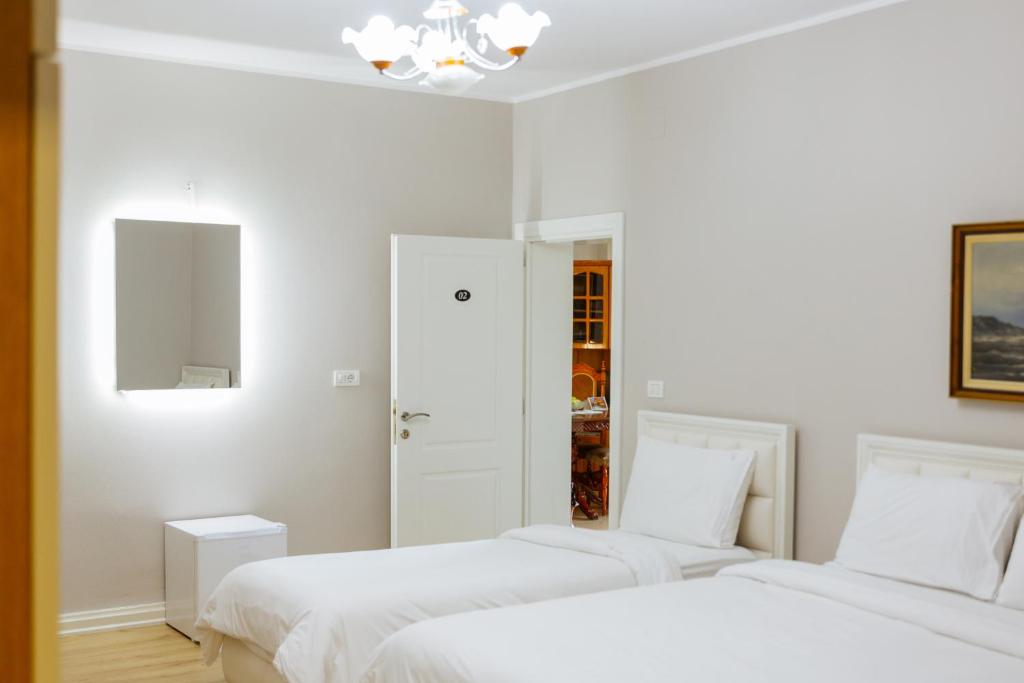 Postel nebo postele na pokoji v ubytování Vila 1