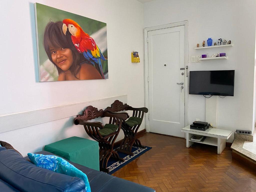  Charmoso Apartamento na Avenida Atlântica