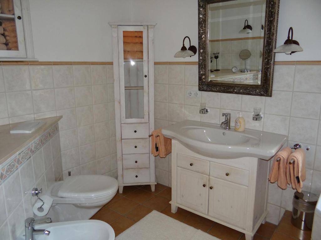 Koupelna v ubytování Ferienwohnung Riepertinger