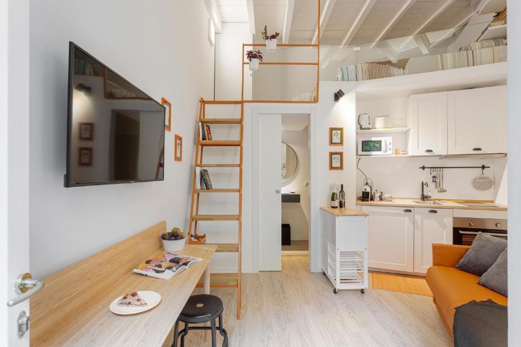 Köök või kööginurk majutusasutuses Functional Studio Milano Isola District