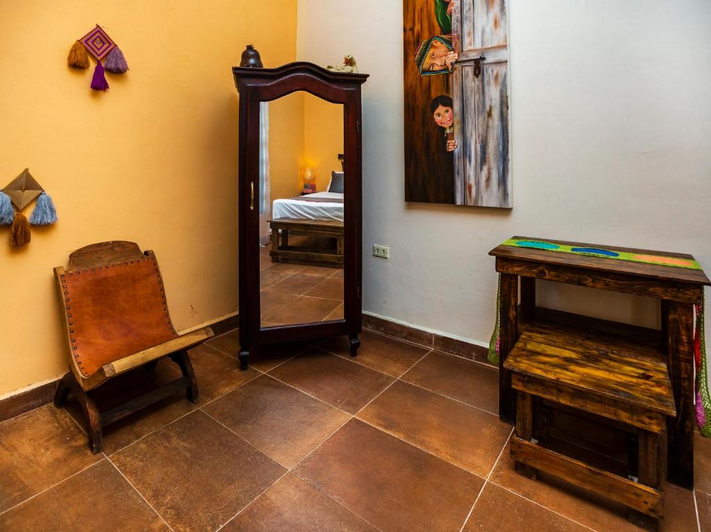 Postel nebo postele na pokoji v ubytování Casa Aluxes Hotel