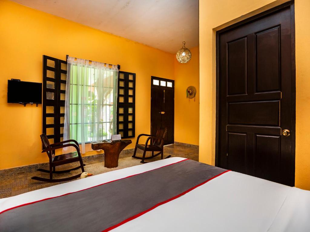 TV a/nebo společenská místnost v ubytování Casa Aluxes Hotel