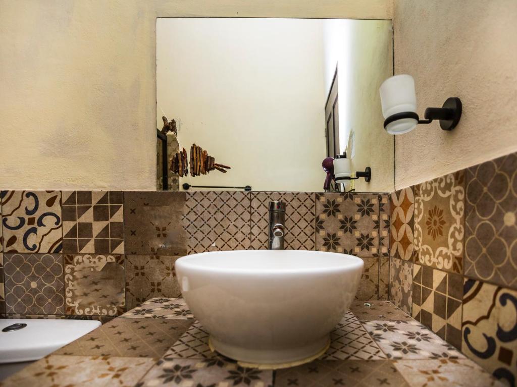 Koupelna v ubytování Casa Aluxes Hotel