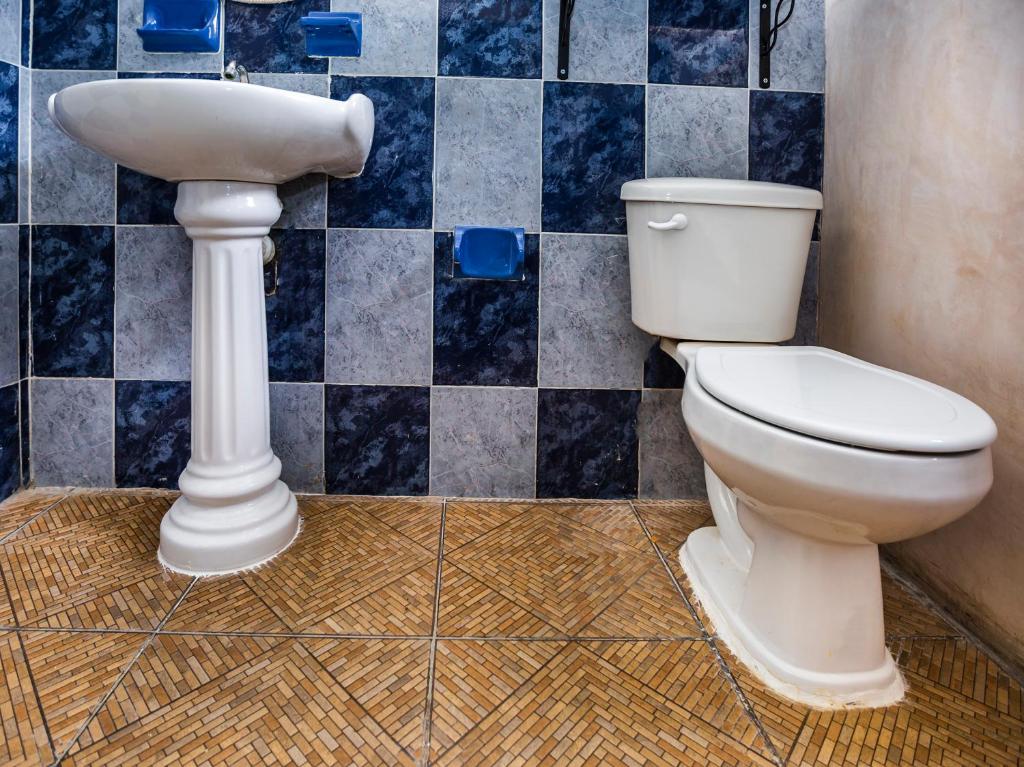 Koupelna v ubytování Casa Aluxes Hotel