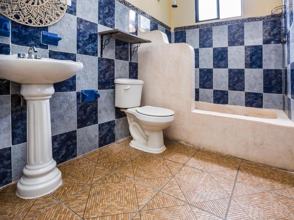 Koupelna v ubytování Casa Aluxes Hotel