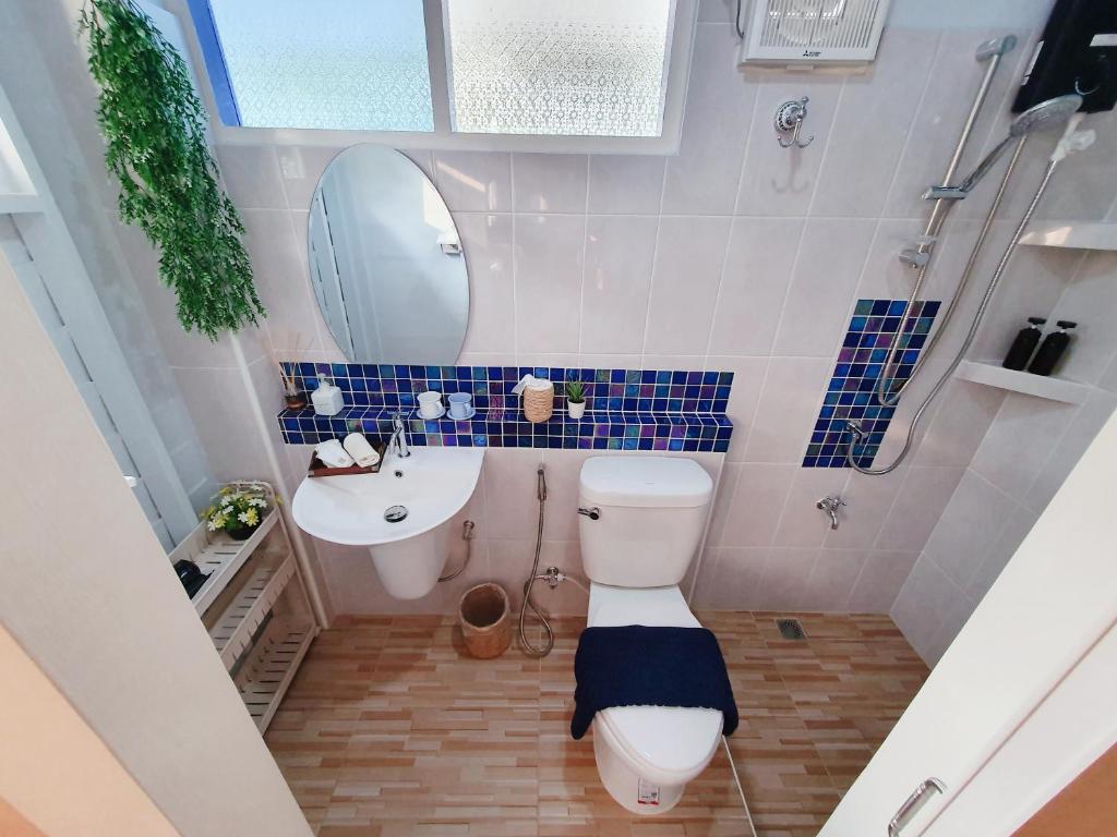 Koupelna v ubytování KINN Stay50 Bangkok