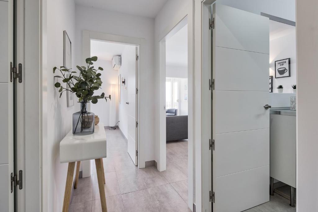 Kuchyň nebo kuchyňský kout v ubytování Sur Suites Perla 6