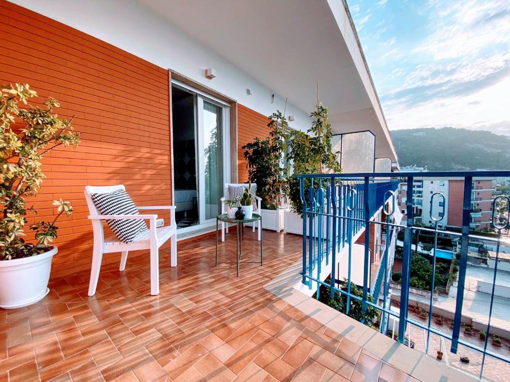 Balkón nebo terasa v ubytování NeroBianco B&B Sorrento