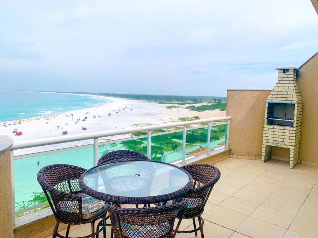  Luxuosa Cobertura beira mar Praia Grande