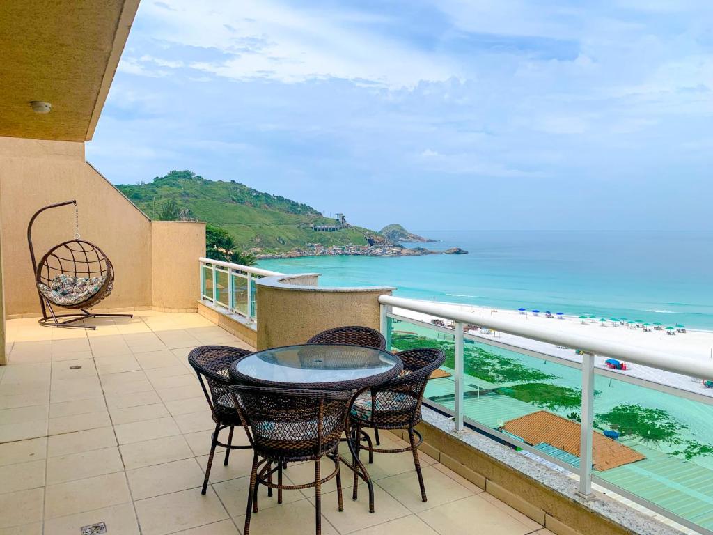  Luxuosa Cobertura beira mar Praia Grande