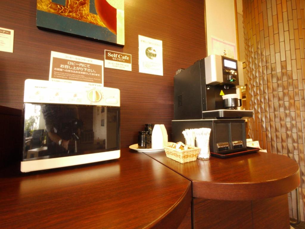 Kuchyň nebo kuchyňský kout v ubytování Hotel Route-Inn Ageo