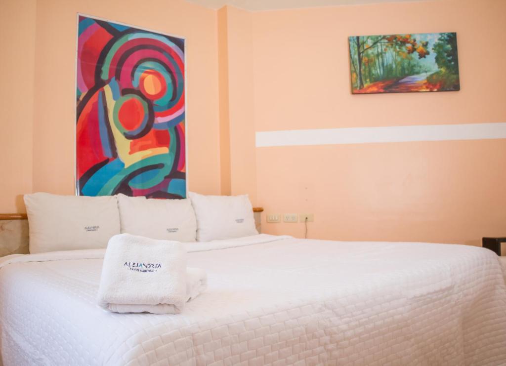 Postel nebo postele na pokoji v ubytování Hotel Express Alejandría