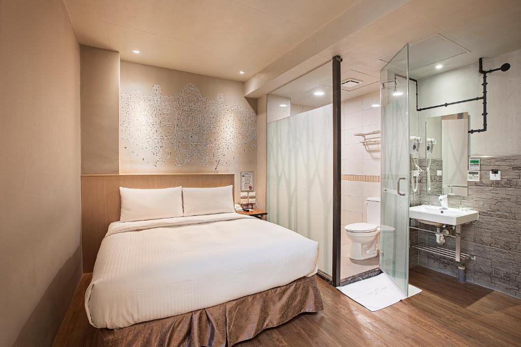 Koupelna v ubytování Tourism Inn