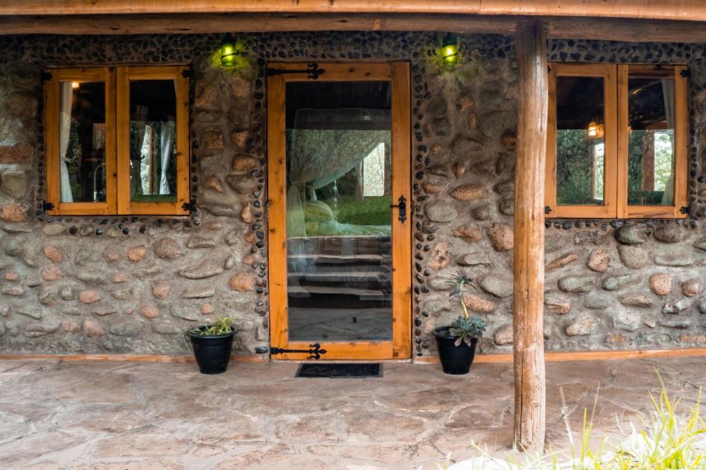 Zahrada ubytování Honeymoon Hut