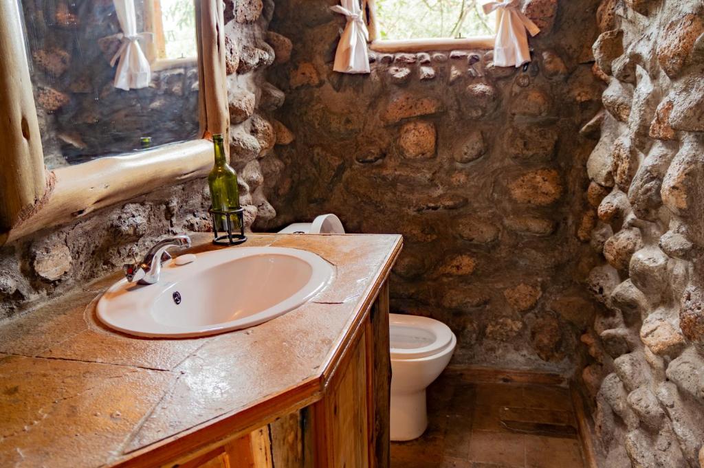 Koupelna v ubytování Honeymoon Hut