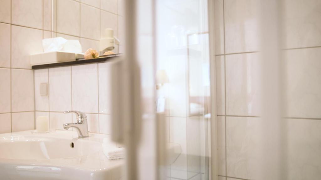 Koupelna v ubytování Hotel Blankenfeld