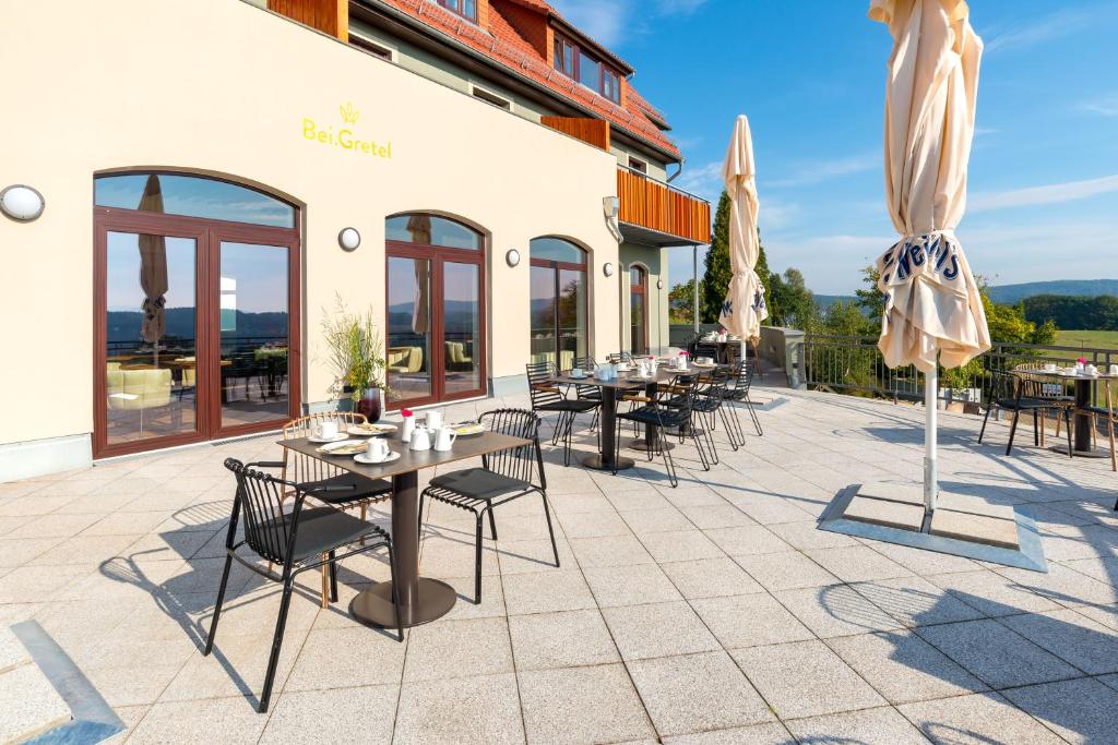 Balkón nebo terasa v ubytování Hotel Bei Gretel, Wellness & Ayurveda