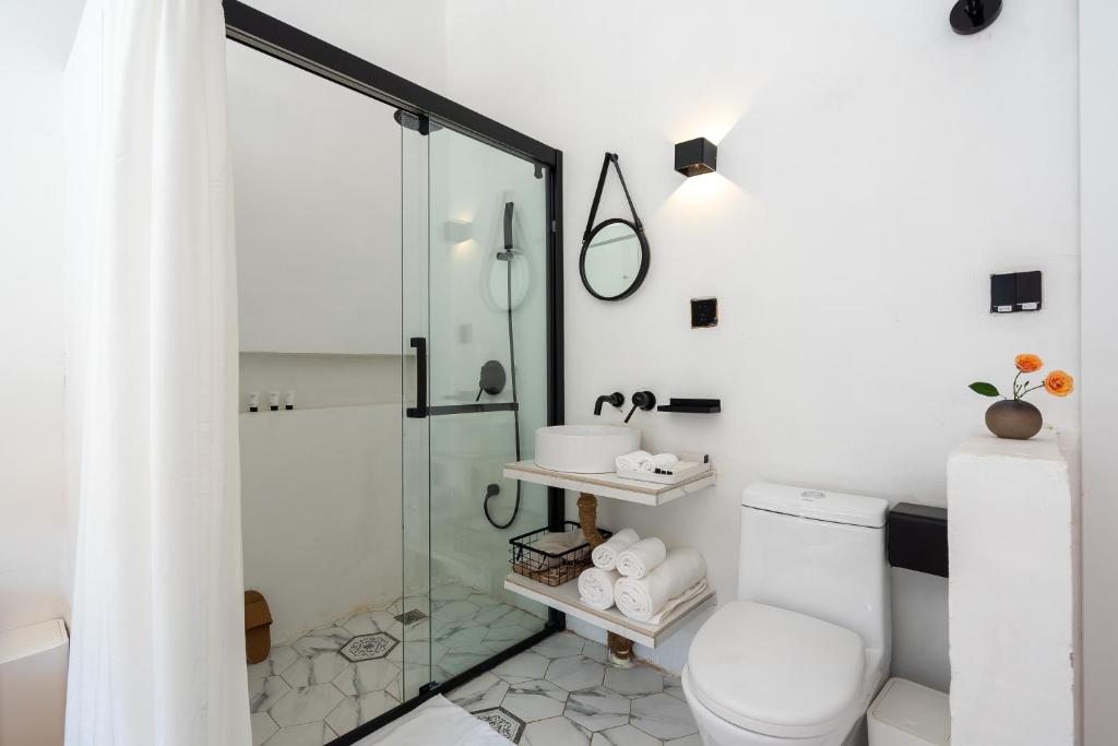 Koupelna v ubytování Su Jiu Apartment