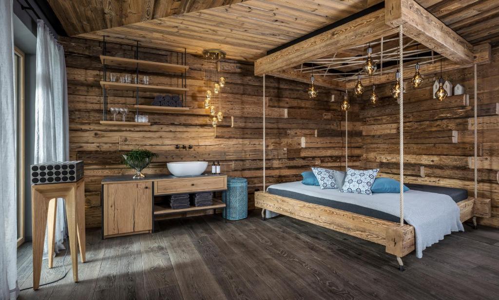 Posteľ alebo postele v izbe v ubytovaní GipfelKreuzLiebe Senhoog Luxury Holiday Homes