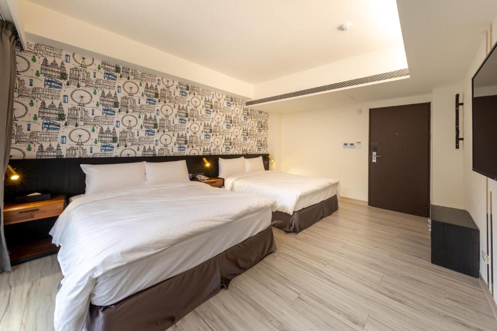 Postel nebo postele na pokoji v ubytování Only Love Motel