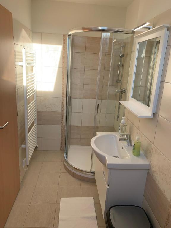 Vannituba majutusasutuses Kašperky 440