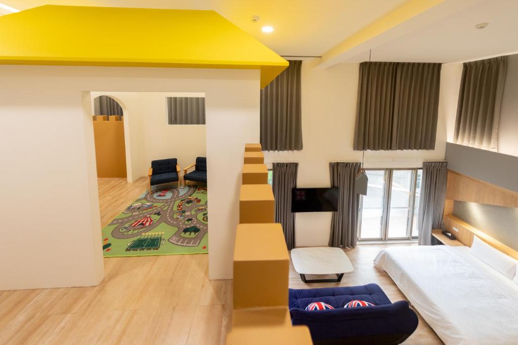 Postel nebo postele na pokoji v ubytování Only Love Motel