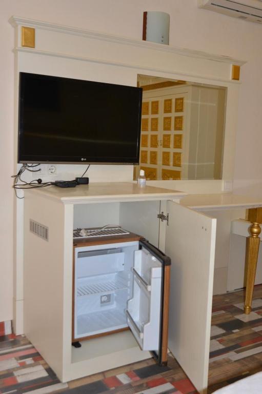 Kuchyň nebo kuchyňský kout v ubytování Barby Butik Otel