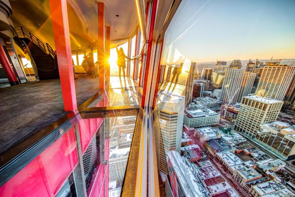 Nespecifikovaný výhled na destinaci Calgary nebo výhled na město při pohledu z hotelu