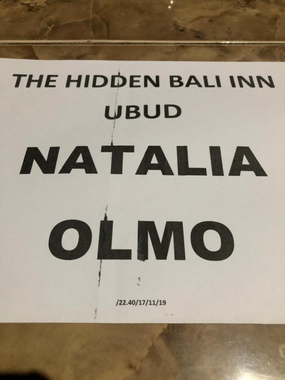 Certifikát, hodnocení, plakát nebo jiný dokument vystavený v ubytování The Hidden Bali Inn