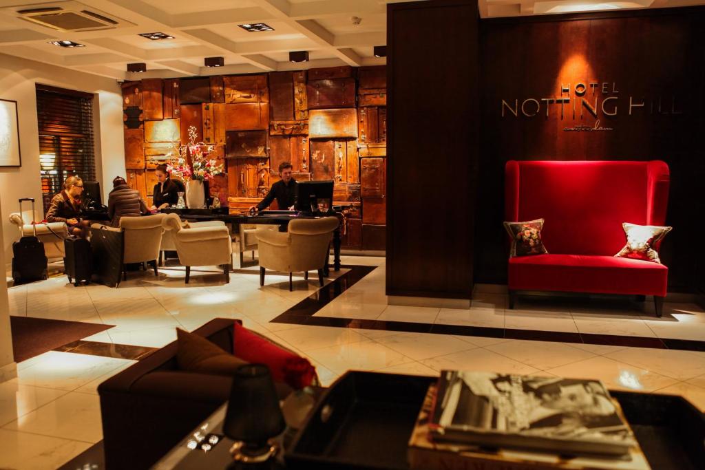 Een zitgedeelte bij Boutique Hotel Notting Hill