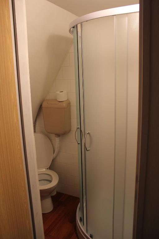 Koupelna v ubytování Hotel Corrado