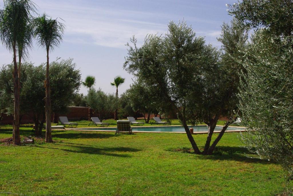 Zahrada ubytování LE JASMIN DE MARRAKECH