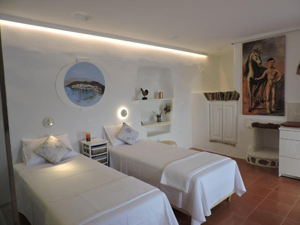 Posteľ alebo postele v izbe v ubytovaní Luxury Suites Poseidon