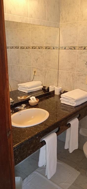 Koupelna v ubytování Hotel Ricadi