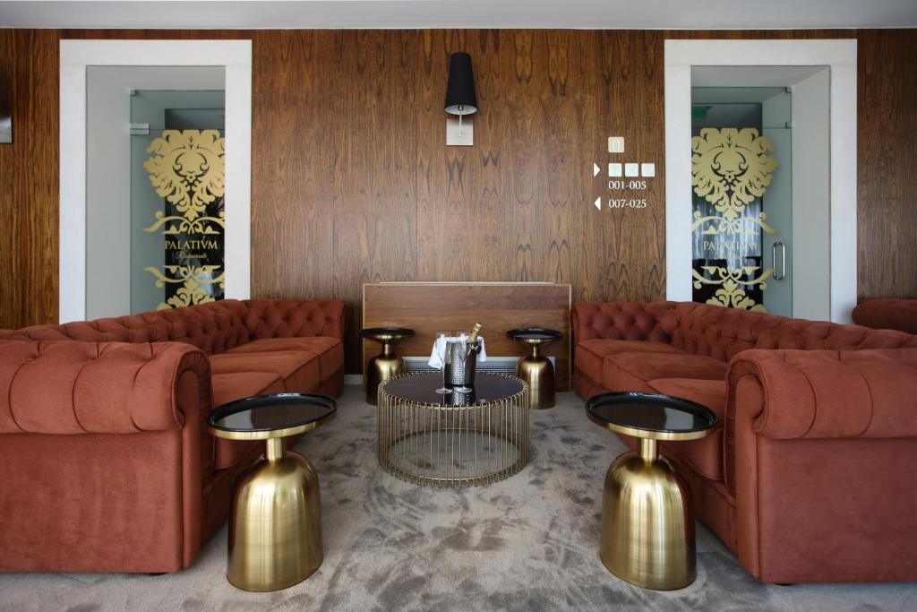 Coin salon dans l'établissement Palacio São Silvestre-Boutique Hotel