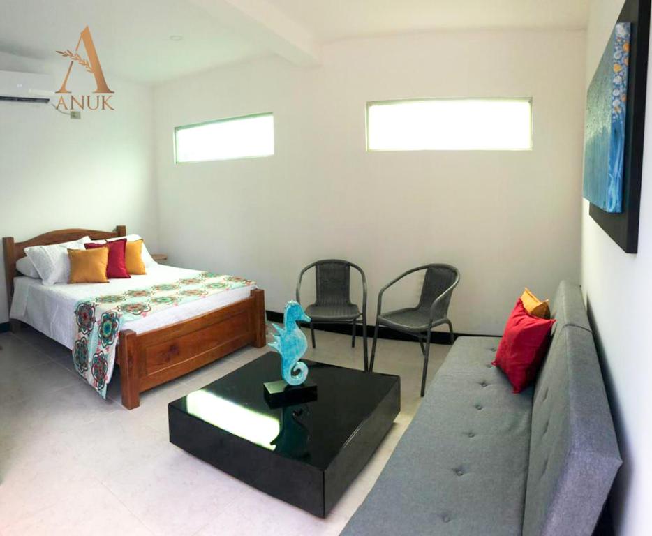 Postel nebo postele na pokoji v ubytování Anuk Glamping