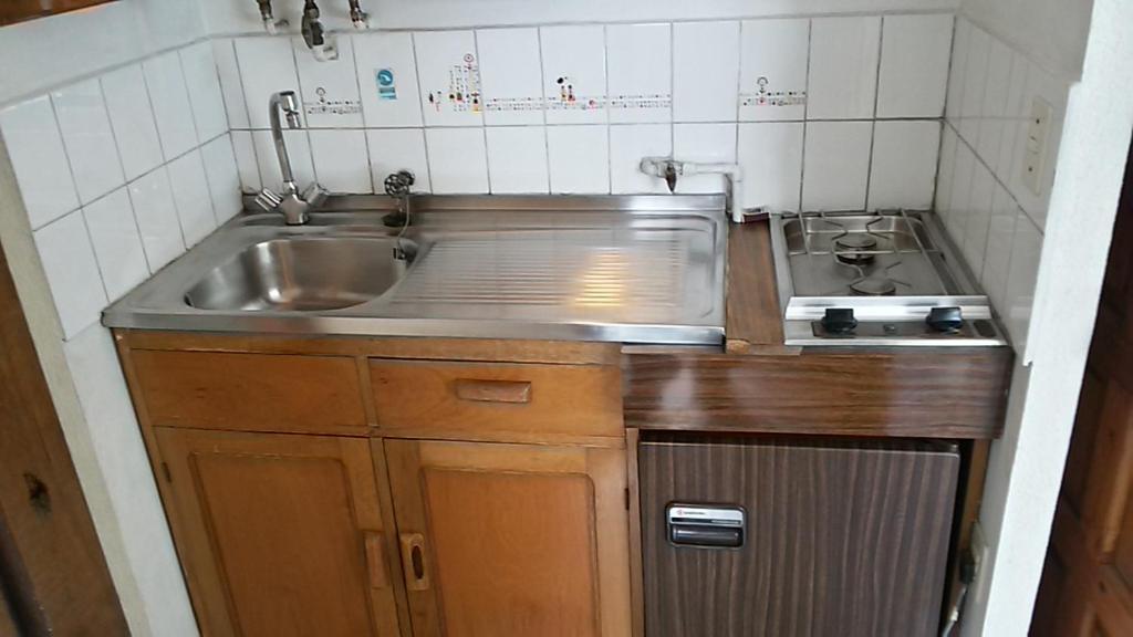 Kuchyň nebo kuchyňský kout v ubytování Lodging Quirinal