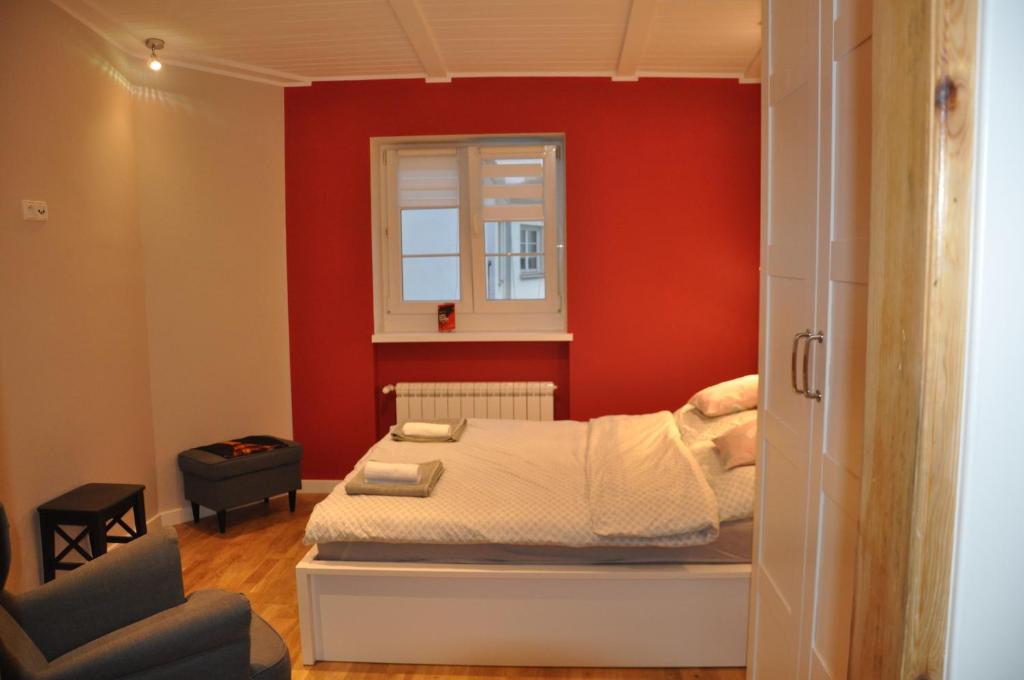 Posteľ alebo postele v izbe v ubytovaní Cichy Zakątek - ekskluzywny apartament 90 m2