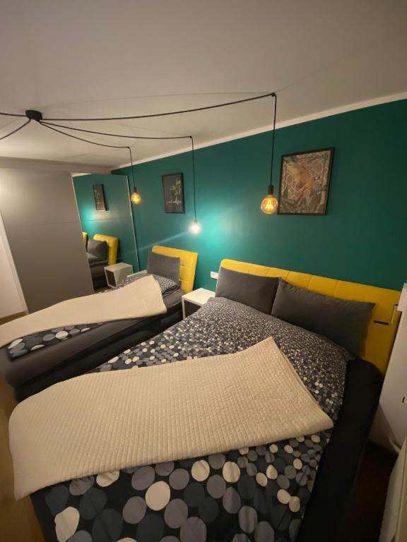 Posteľ alebo postele v izbe v ubytovaní Apartament 45M2 Czeladz 8Km Do Katowic