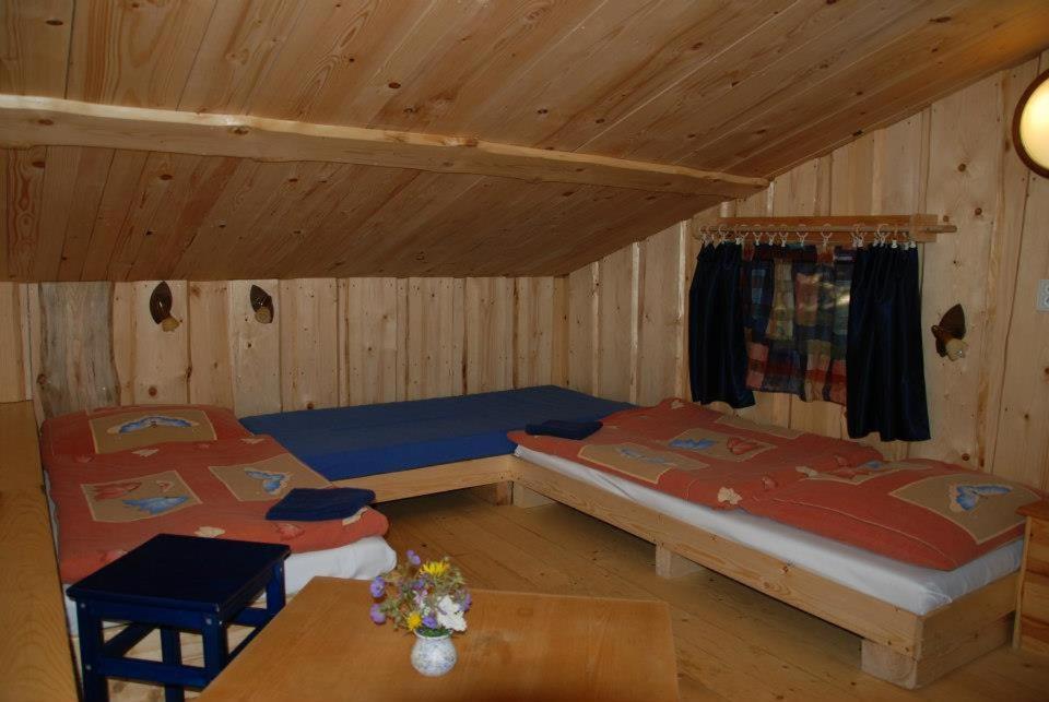 Postel nebo postele na pokoji v ubytování Penzión Javorina