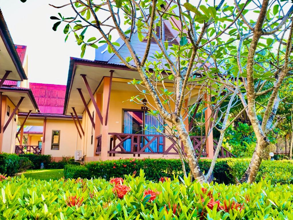 Zahrada ubytování Kaibae Hut Resort