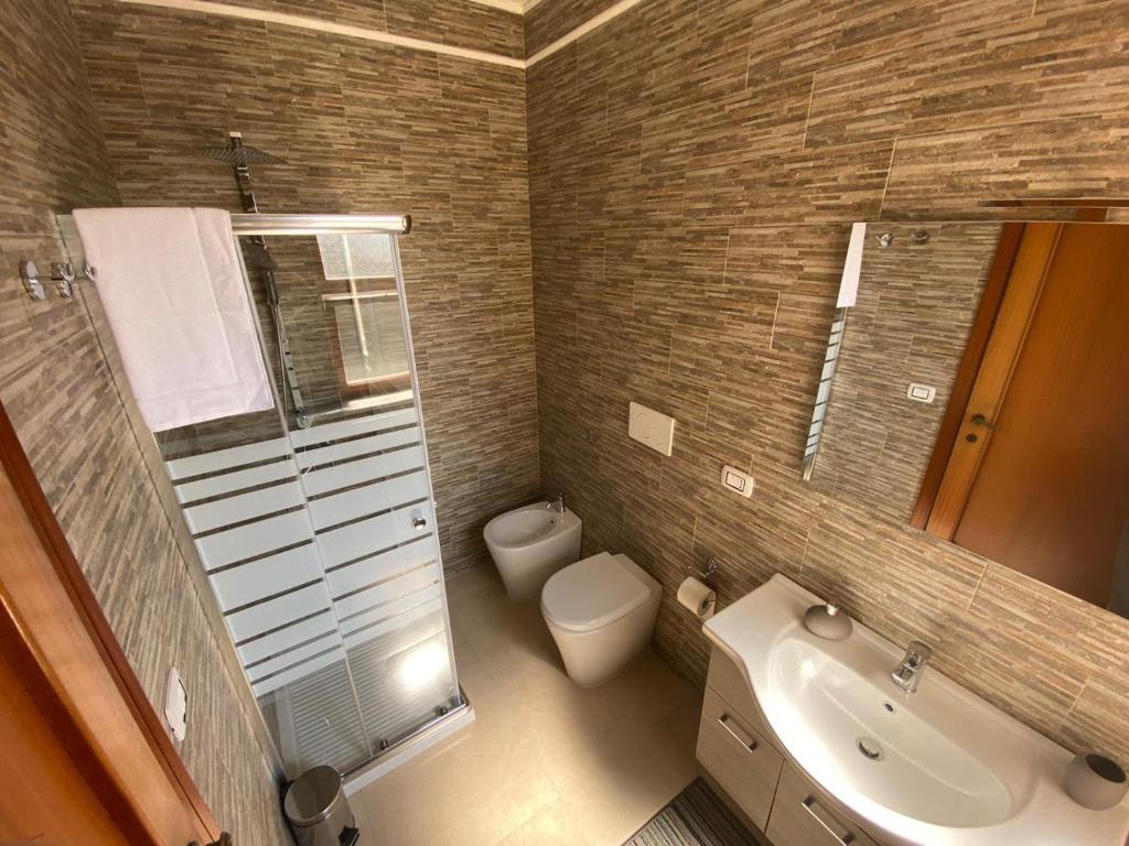 Koupelna v ubytování B&B LARAZZO