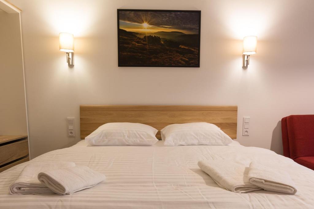 Postel nebo postele na pokoji v ubytování Apartmány Sára