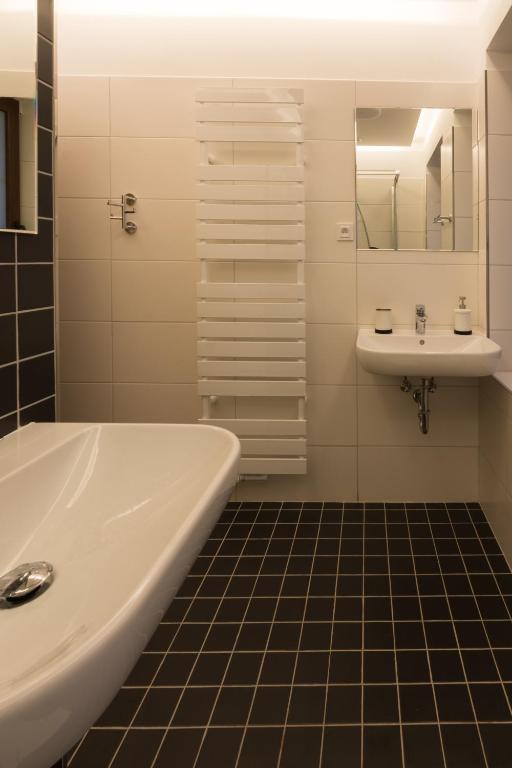 Koupelna v ubytování Apartmány Sára