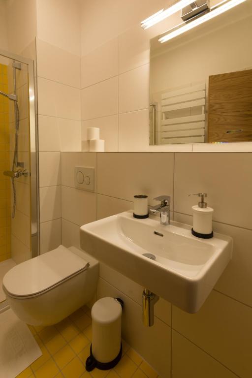 Koupelna v ubytování Apartmány Sára