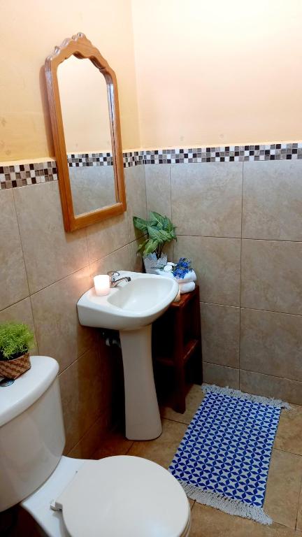 Koupelna v ubytování Casa Amarilla